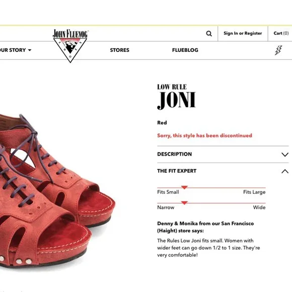 John Fluevog Shoes Low Rule Joni Sandal in Red with Purple Laces Women's Size 7 - Picture 14 of 14